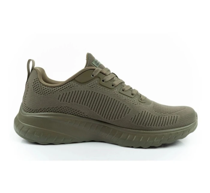 Pánska športová obuv Skechers Bobs Squad Chaos olive lightweight