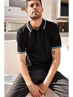 JN Pánské těžké piqué polo s proužky 02. model 22531373 - Daiber JN Pánské těžké piqué polo s proužky 02. model 22531373 - Daiber