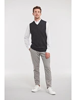 Russell Athletic 716M Svetr s výstrihom do V 11.716M charcoal marl Russell Athletic 716M Svetr s výstrihom do V 11.716M charcoal marl