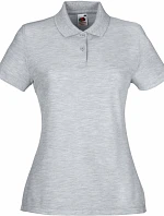 Fruit of the Loom Lady-Fit 65/35 Polo Dámske piqué polo 16.3212 heather grey