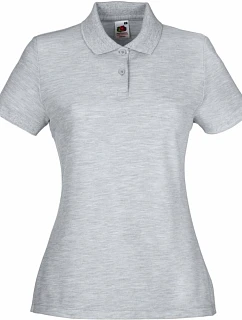 LadyFit 65/35 Polo Dámské piqué polo model 22426810 heather grey - Fruit of the Loom