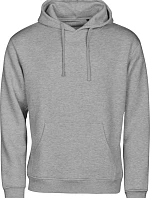 Tee Jays TJ 5152 Mikina s kapucňou z hrubej bavlny „Unlabeled“ 18.5152 heather grey