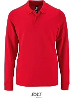SOL'S Perfect LSL Men Pánske piqué polo s dlhým rukávom 25.2087 červené SOL'S Perfect LSL Men Pánske piqué polo s dlhým rukávom 25.2087 červené