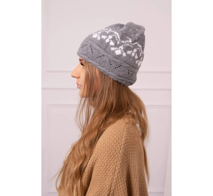 Dámska čiapka Kira K374 svetlo šedá Dámska čiapka Kira K374 svetlo šedá