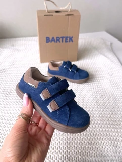 Kožené Dětské Polobotky S  Tmavě Modré model 21958949 - Bartek S.A.