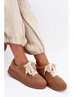 Semišové tenisky s šněrováním  Camel model 22355641 - Kobbo