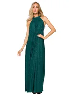 model 17775771 Maxi šaty s výstřihem černé - Moe