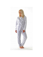 Dámske teplé pyžamo Flora 63569102 Šedo-biela - Vestis