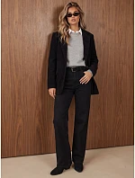 Dámská černá kordová bunda FashionStreet PY0161