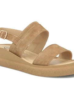 Dámské kožené sandály na podpatku model 22158391 - FILIPPO