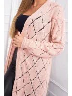 Sveter s geometrickým vzorom púdrovo ružový Sveter s geometrickým vzorom púdrovo ružový