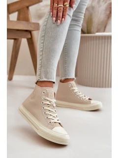 Dámské Tenisky Z Eko Kůže Béžové Big Star model 21669433 - Big Star Shoes