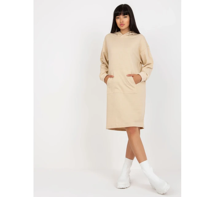Šaty D10044C30296A svetlo béžové