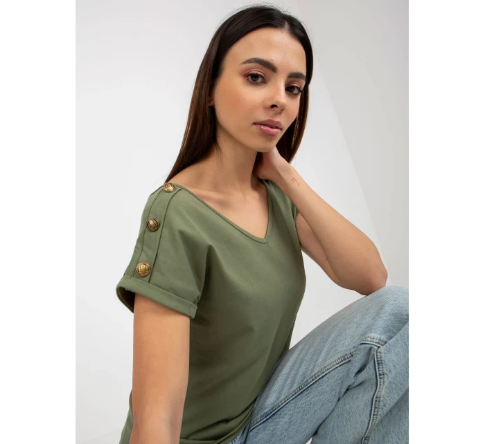 Dámska blúzka TW BZ BL 1006.56 khaki - FPrice Dámska blúzka TW BZ BL 1006.56 khaki - FPrice