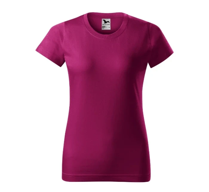 Základné tričko fuchsiovo červené