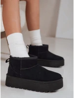 Dámské černé semišové sněhule Dstreet model 21994461 - FashionStreet