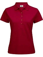 Tee Jays TJ 145 Dámske luxusné ťažké strečové piqué polo 18.0145 červené Tee Jays TJ 145 Dámske luxusné ťažké strečové piqué polo 18.0145 červené