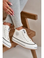 Zateplené Dámské Tenisky Na Platformě Eko Kůže Big Star model 21669595 Bílé - Big Star Shoes Zateplené Dámské Tenisky Na Platformě Eko Kůže Big Star model 21669595 Bílé - Big Star Shoes