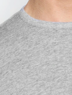 Pánske tričko s krátkym rukávom ATLANTIC - svetlosivé