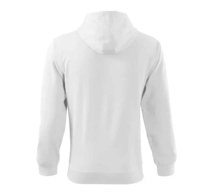 Trendy Zipper mikina pánská bílá