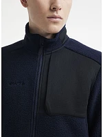 Craft Corporate ADV Pile Fleece Jacket M Pánska fleecová bunda Sherpa 81.2220 ecru/čierna