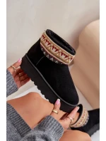 Śniegowce Damskie Ze Wzorem Na Platformie Czarne Avatharia Śniegowce Damskie Ze Wzorem Na Platformie Czarne Avatharia