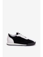 Dámské Kožené Sportovní Boty model 21690049 Černé - Laura Messi