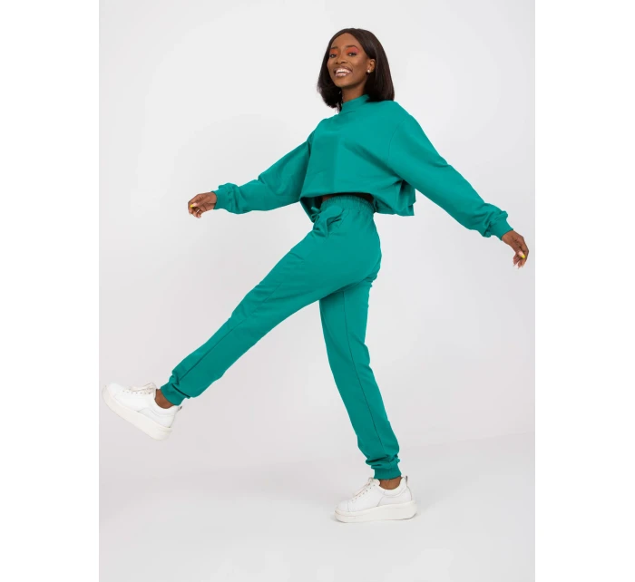 Teplákové kalhoty AP DR A 003 tmavě zelené