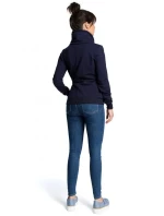 model 15097749 Mikina na zip ecru barva - BeWear