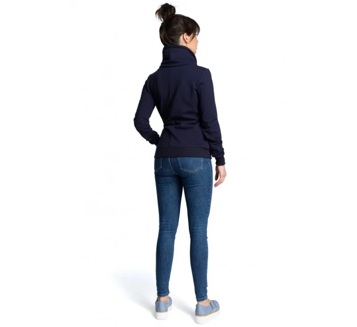 model 15097749 Mikina na zip ecru barva - BeWear