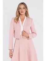 sako bez s podšívkou broskvová barva model 22152160 - STYLOVE