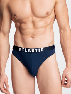 Pánske športové nohavičky ATLANTIC 3Pack - námornícka modrá