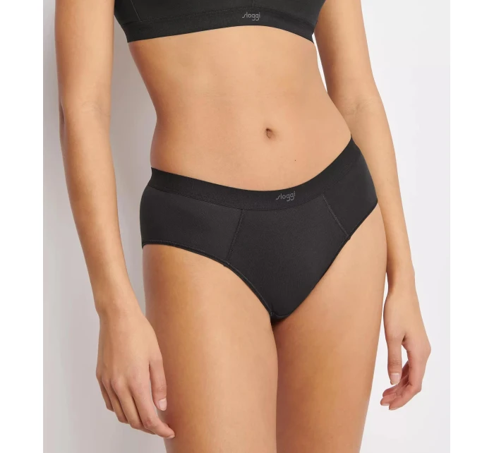 EVER Ease Hipster nohavičky - BLACK - black 0004 - SLOGGI EVER Ease Hipster nohavičky - BLACK - black 0004 - SLOGGI