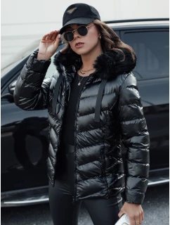 Dámská prošívaná zimní bunda s kapucí černá Dstreet model 22540150 - FashionStreet