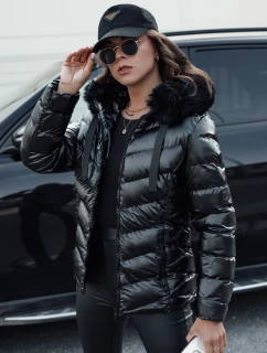 Dámska prešívaná zimná bunda s kapucňou MIRIAL čierna FashionStreet TY4574