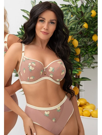 Nohavičky Gorsenia B013, brazílske, Citronella, veľkosti S–2XL