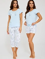 Cornette 466/344 Jemné trojdielne pyžamo S-2XL