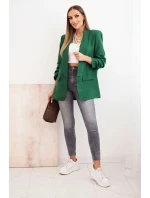 Bunda s klopami elegantná zelená