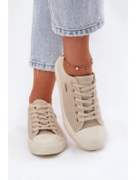 Dámské Textilní Tenisky Big Star model 21693141 Béžové - Big Star Shoes Dámské Textilní Tenisky Big Star model 21693141 Béžové - Big Star Shoes