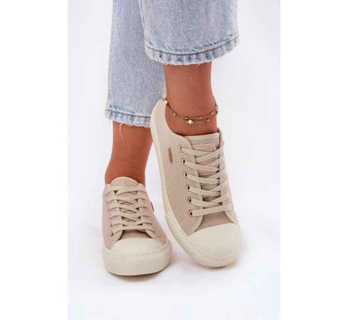 Dámské Textilní Tenisky Big Star model 21693141 Béžové - Big Star Shoes Dámské Textilní Tenisky Big Star model 21693141 Béžové - Big Star Shoes