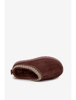 Dětské mládežnické sněhule s výšivkou na platformě čokoládové Jolisse Dětské mládežnické sněhule s výšivkou na platformě čokoládové Jolisse