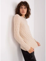 Sweter AT SW  jasny beżowy model 21888811 - FPrice