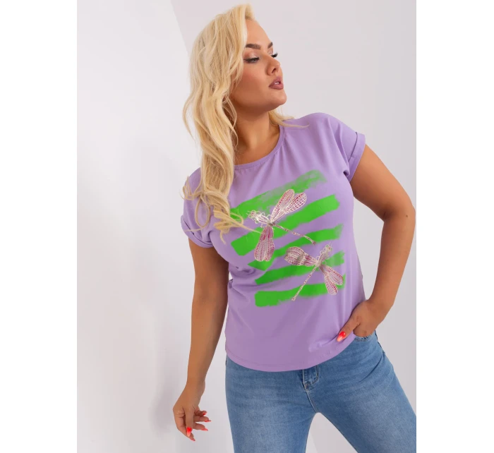 Bluzka RV BZ model 18837730 jasny fioletowy - FPrice Bluzka RV BZ model 18837730 jasny fioletowy - FPrice