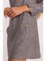 M870 Tvídové mini šaty - grafitové M870 Tvídové mini šaty - grafitové