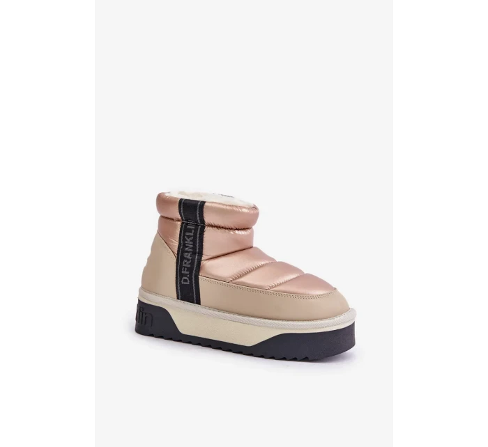 Nízke snežnice na hrubej podrážke D.Franklin Beige Nízke snežnice na hrubej podrážke D.Franklin Beige