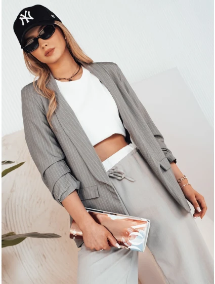 Dámska bunda OPTON tmavo šedá FashionStreet PY0095