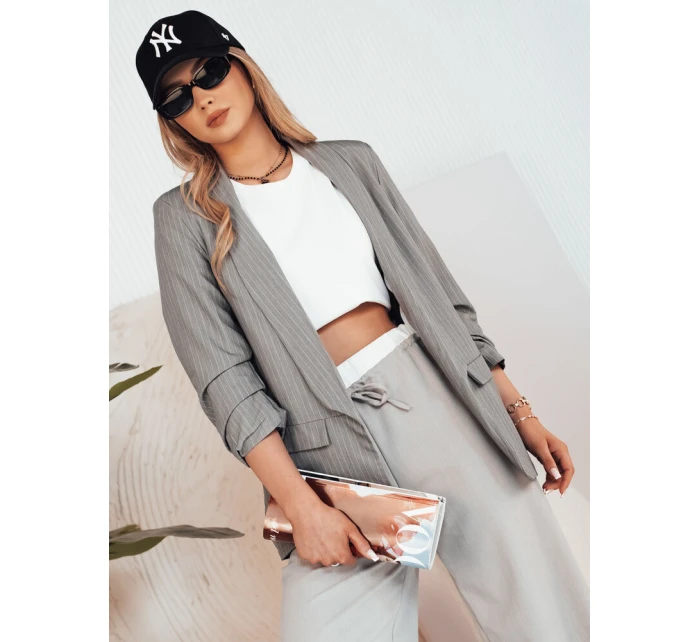 Dámska bunda OPTON tmavo šedá FashionStreet PY0095