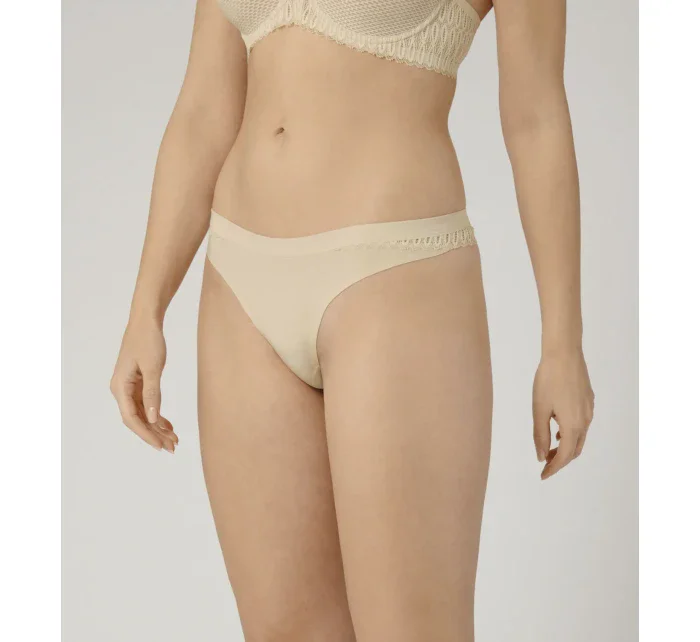 Dámské tanga Aura Spotlight High Leg string krémová - Triumph Dámské tanga Aura Spotlight High Leg string krémová - Triumph