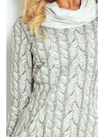 Dámske pletené šaty s rolákom a vreckami model 4976648