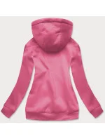 Tmavě růžová dámská tepláková mikina model 18340719 - J.STYLE Tmavě růžová dámská tepláková mikina model 18340719 - J.STYLE